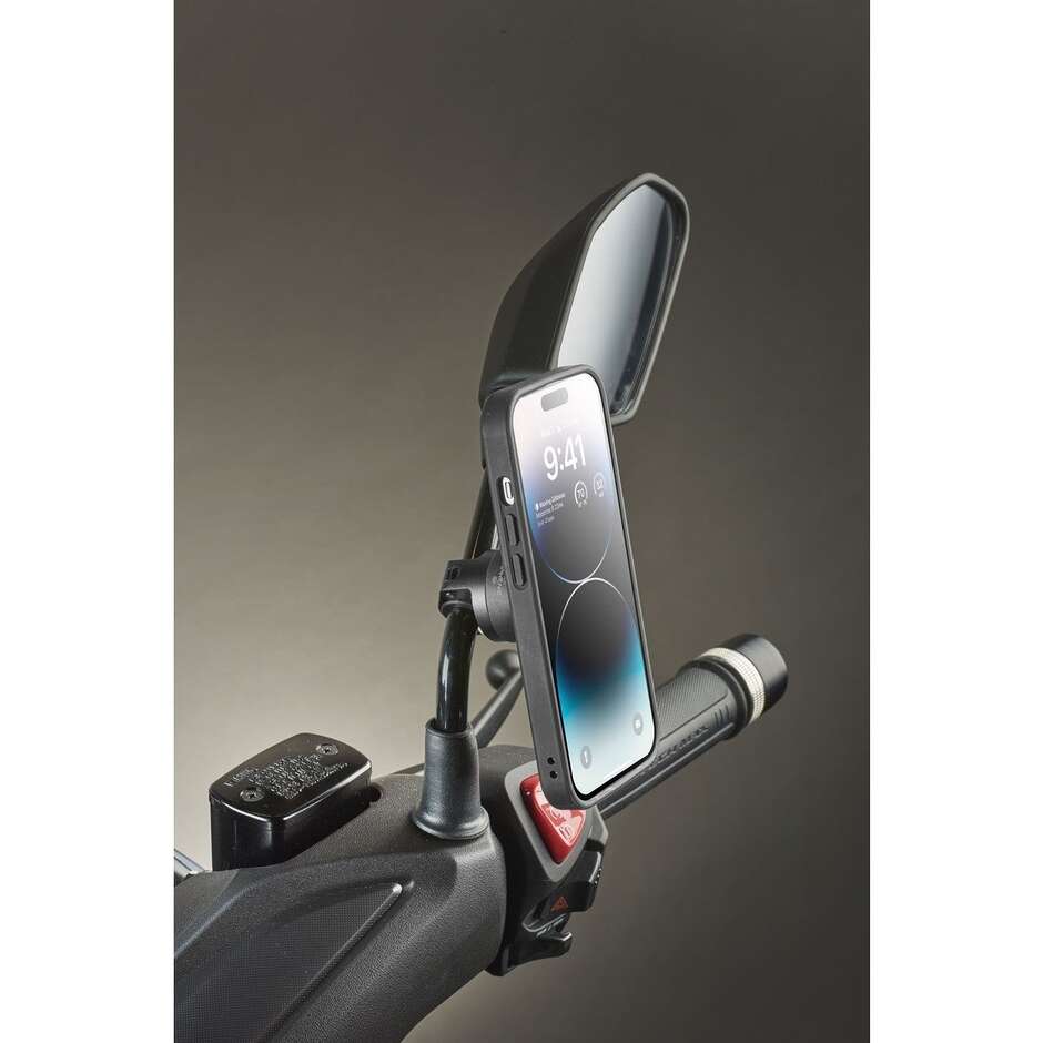 CellularLine Interphone Motorcycle Mirror Mount for Quiklox Cases