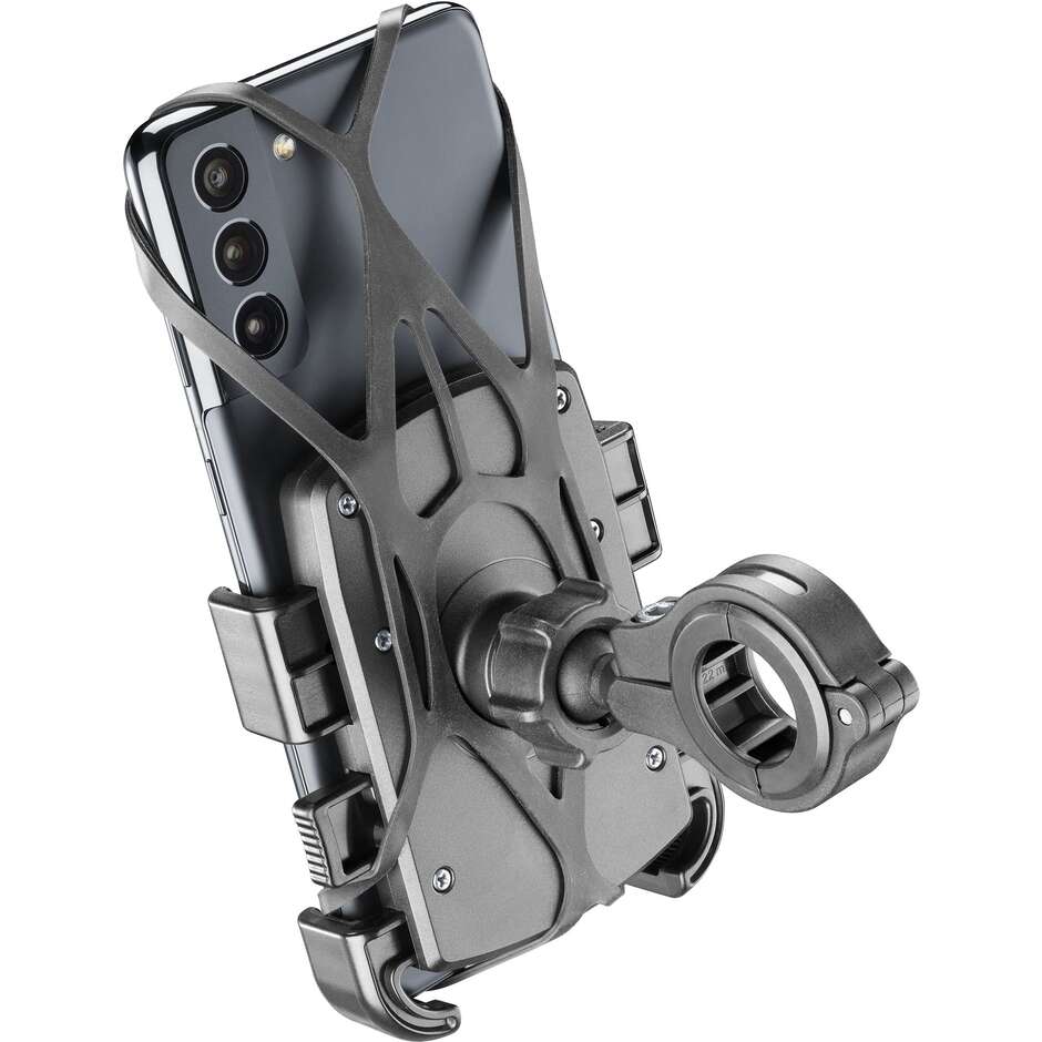 Cellularline MOTOCRAB23 Smartphone Holder Support For Tubular Handlebars (Ø12&gt;30mm)