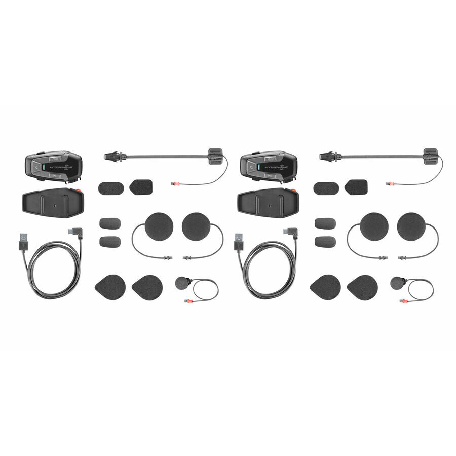 CellularLine U-COM 6R Kit de paire d'interphones pour moto (moto/moto - jusqu'à 1 km)