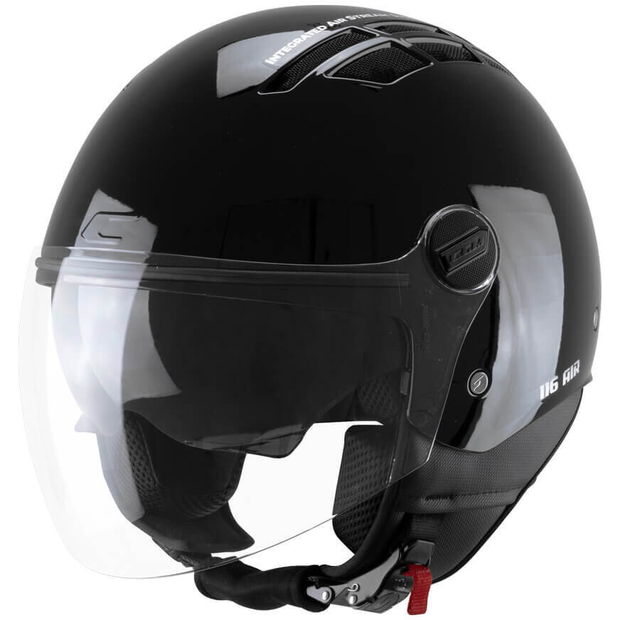 CGM 116A AIR MONO Jet Motorcycle Helmet Black