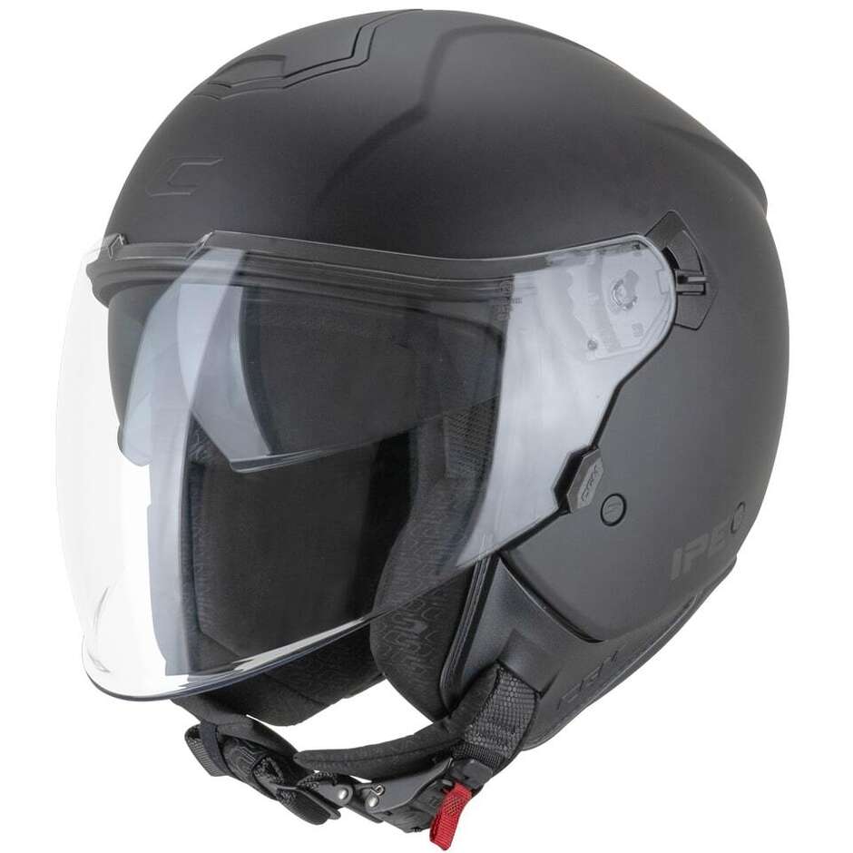 CGM 126A IPE MONO Jet Motorcycle Helmet, Matt Black