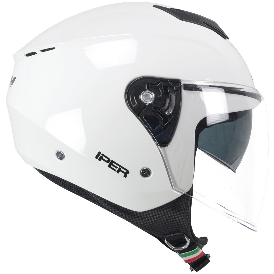 CGM 126A IPER MONO Jet Motorcycle Helmet White