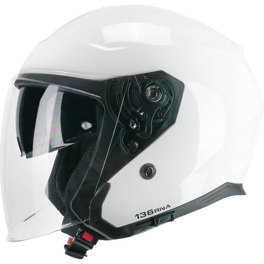CGM 136A RNA MONO Jet Motorcycle Helmet White