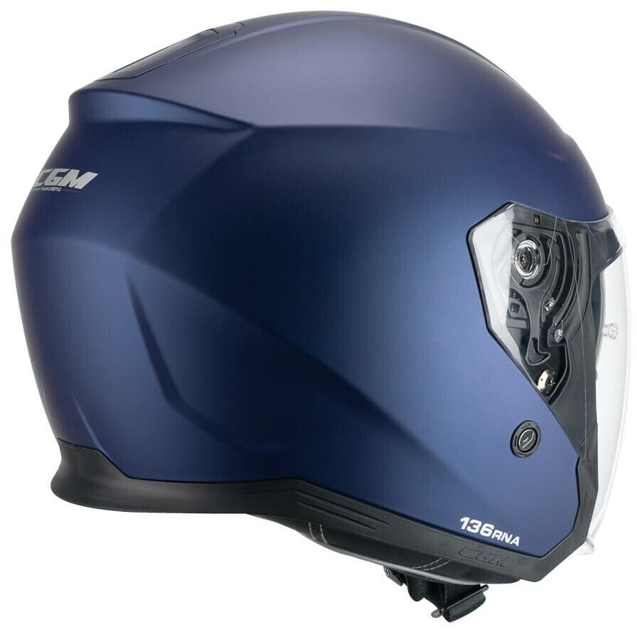CGM 136A RNA MONO Jet Motorradhelm Satinblau