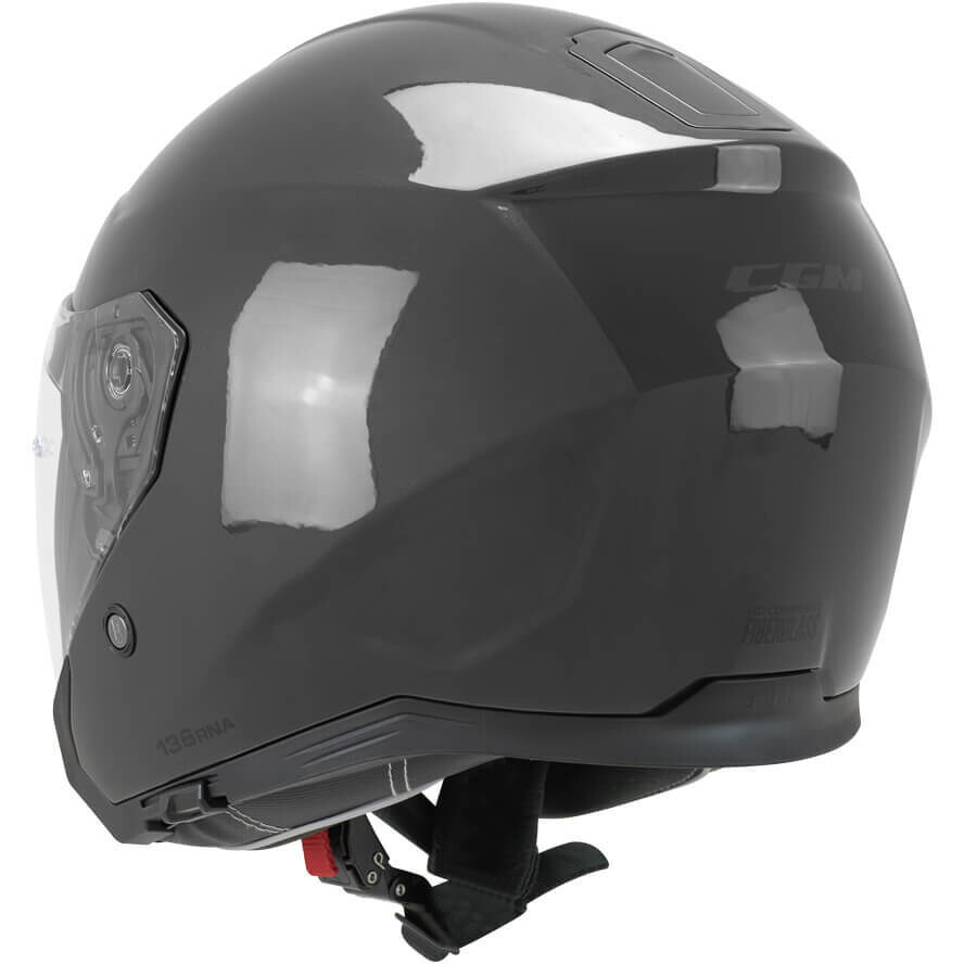 CGM 136F RNA FIBER MONO Jet Motorcycle Helmet Graphite