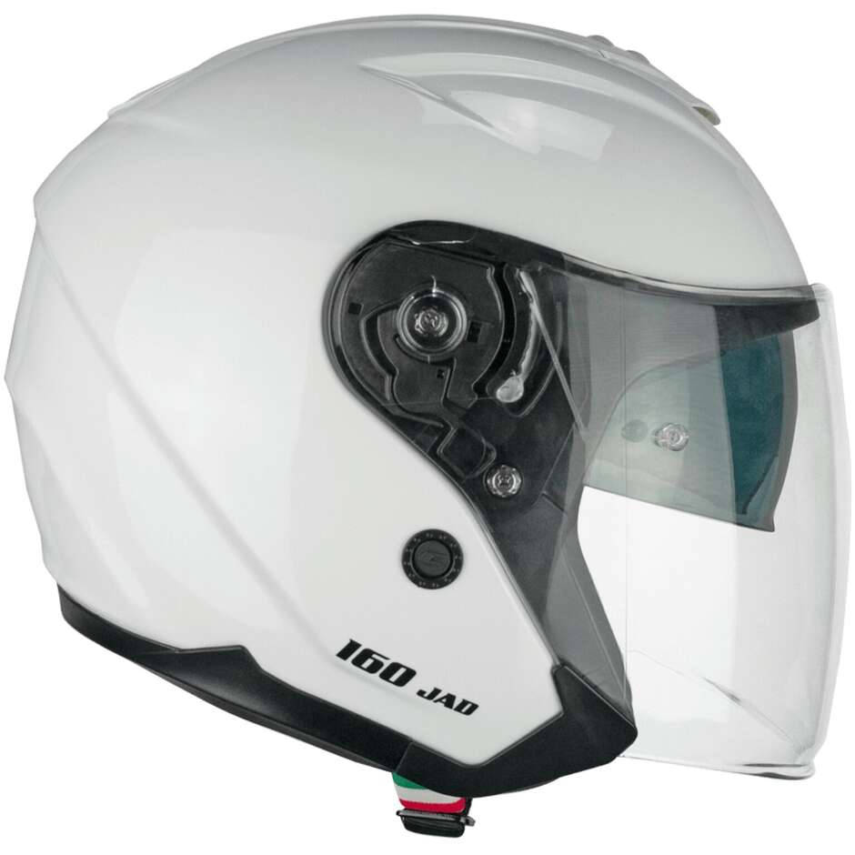 CGM 160A JAD MONO Jet Motorcycle Helmet White