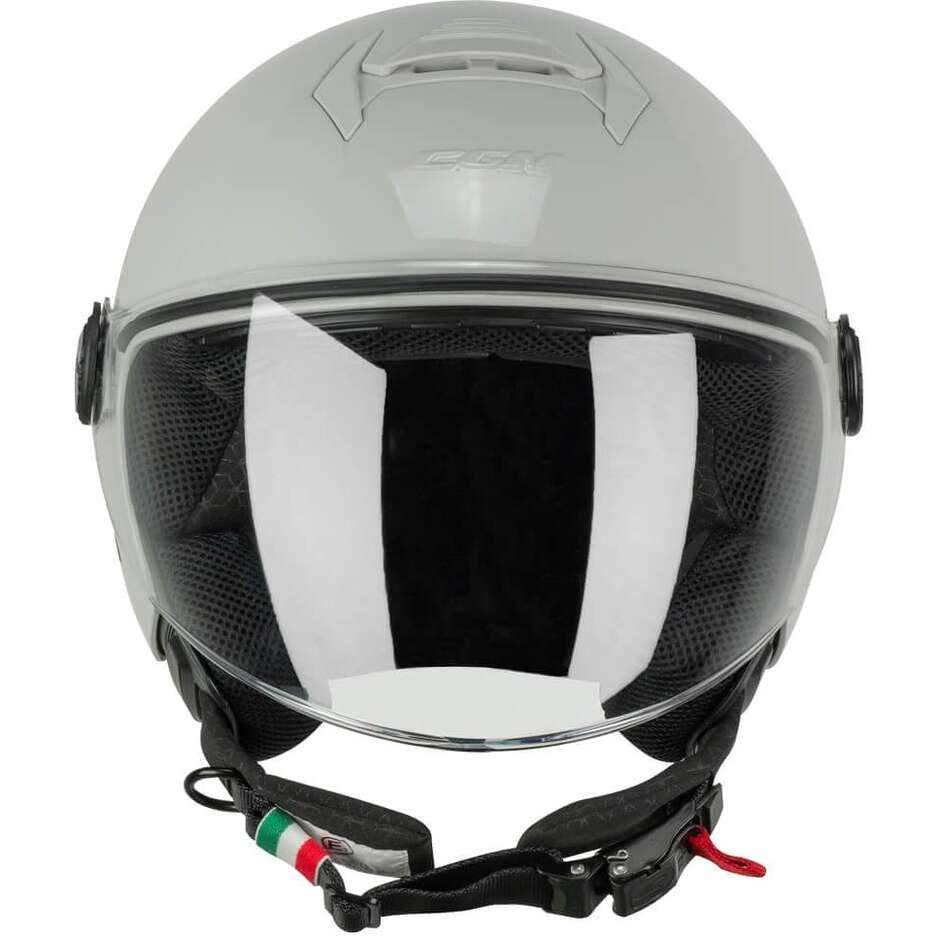 CGM 167A FLO MONO Long Gray Motorcycle Jet Helmet
