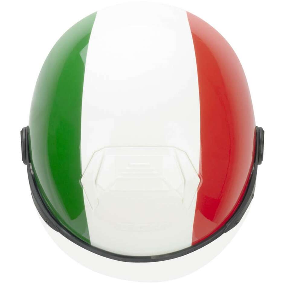 CGM 167I FLO ITALIA Jet Motorcycle Helmet White - Shaped Visor