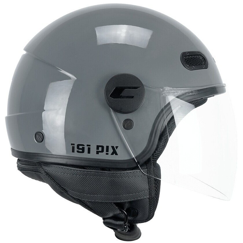CGM 191A PIX MONO Jet Motorcycle Helmet Gray long
