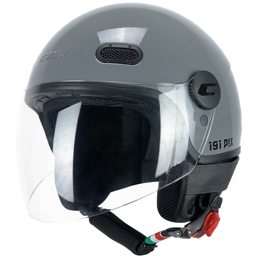 CGM 191A PIX MONO Jet Motorcycle Helmet Gray long