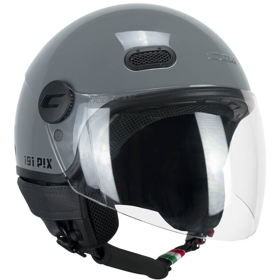 CGM 191A PIX MONO Jet Motorcycle Helmet Gray long