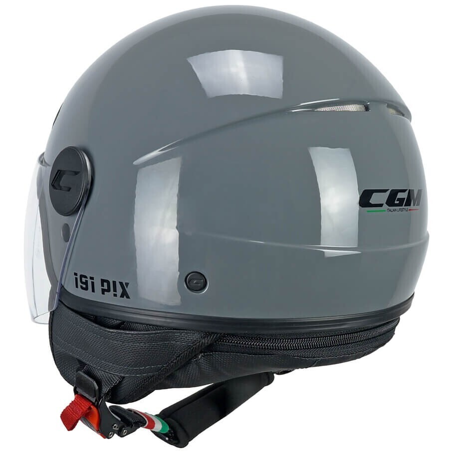 CGM 191A PIX MONO Jet Motorcycle Helmet Gray long
