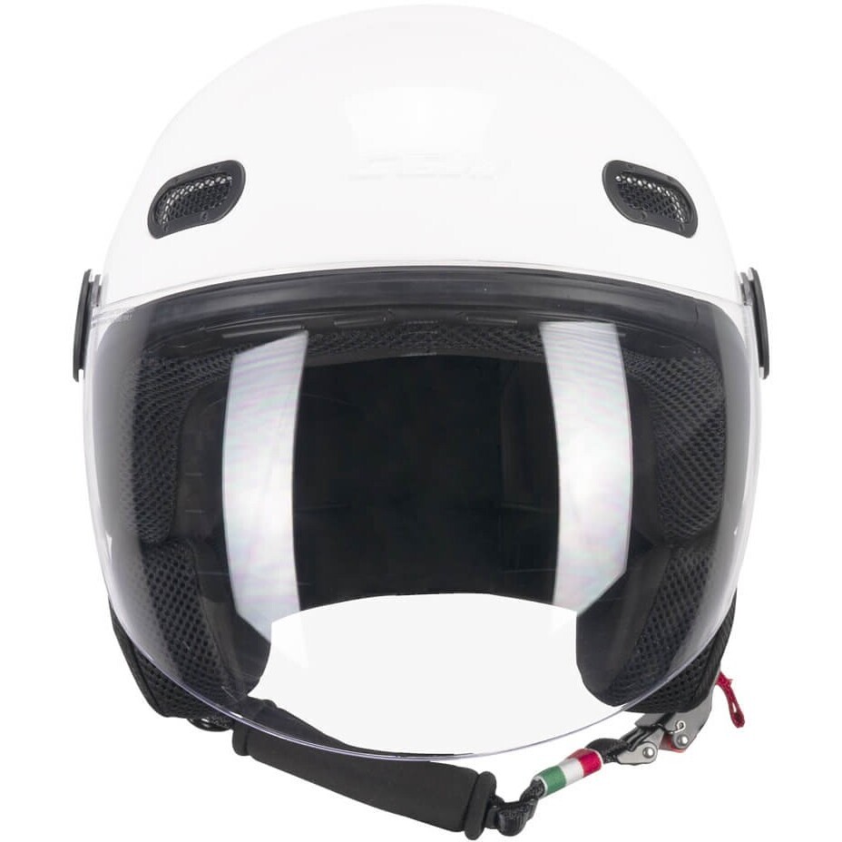 CGM 191A PIX MONO Jet Motorcycle Helmet White long