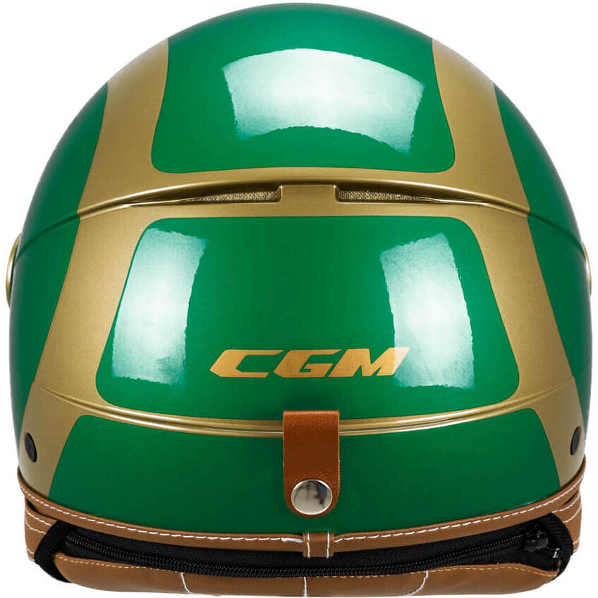 CGM 191G PIX SPRINT Grün-Goldener Jet-Motorradhelm