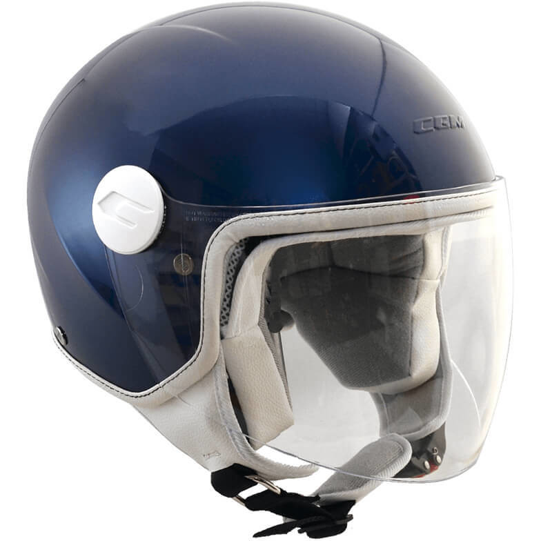 CGM 205A MAGIC MONO Children's Jet Helmet Long Blue Metallic Visor