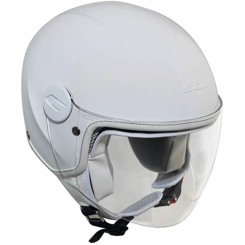CGM 205A MAGIC MONO Children's Jet Helmet Long White Visor
