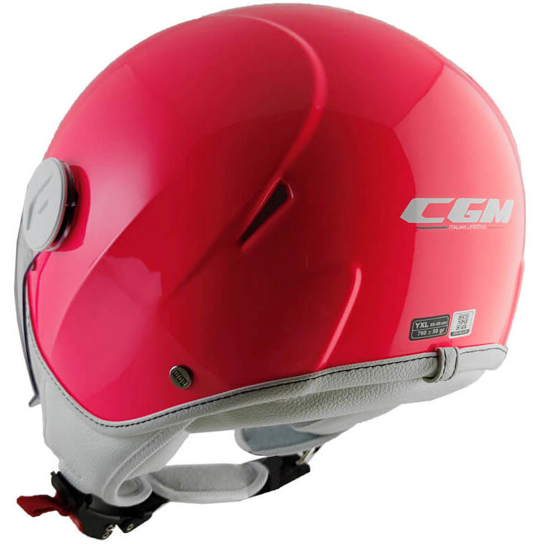 CGM 205A MAGIC MONO Child's Jet Helmet Visor Silhouette Fluo Pink