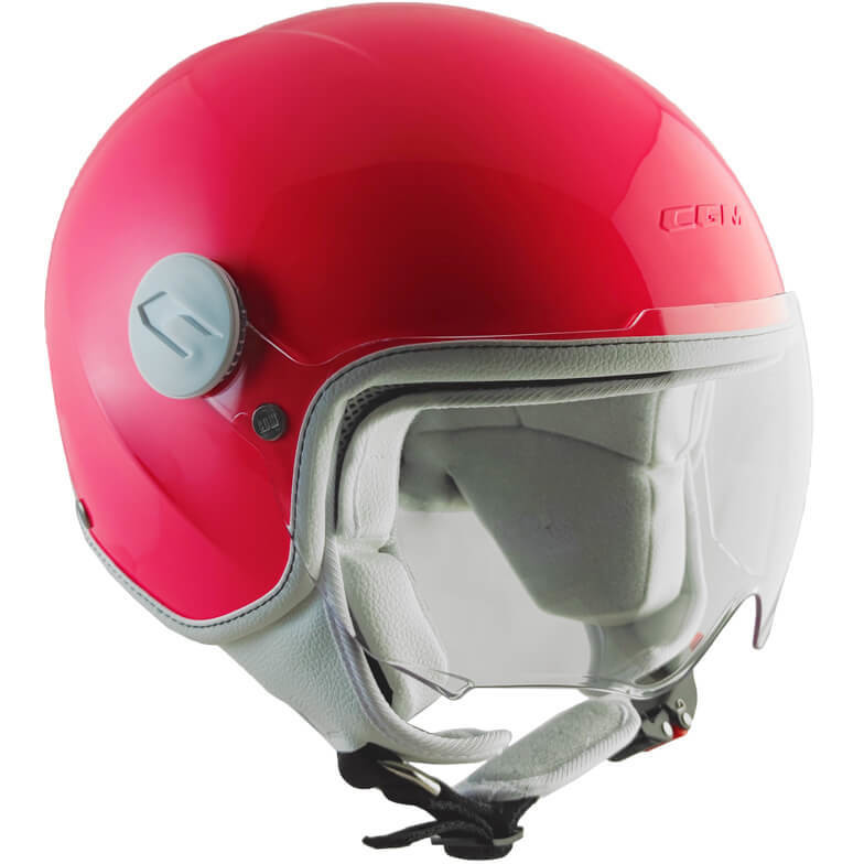 CGM 205A MAGIC MONO Child's Jet Helmet Visor Silhouette Fluo Pink