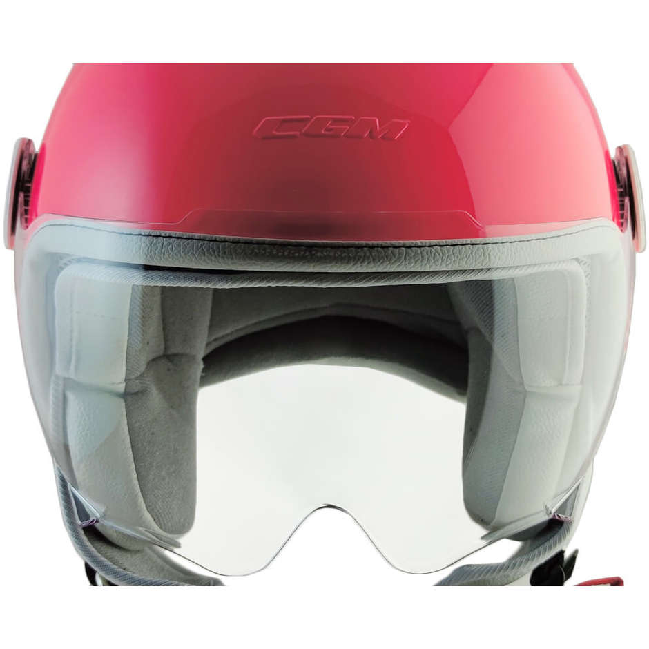CGM 205A MAGIC MONO Kinder Jet Helm Helm Visier Silhouette Fluo Pink
