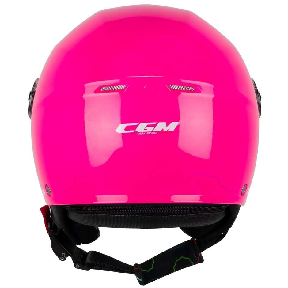 CGM 261a MINI MONO Child Jet Motorcycle Helmet Fuchsia