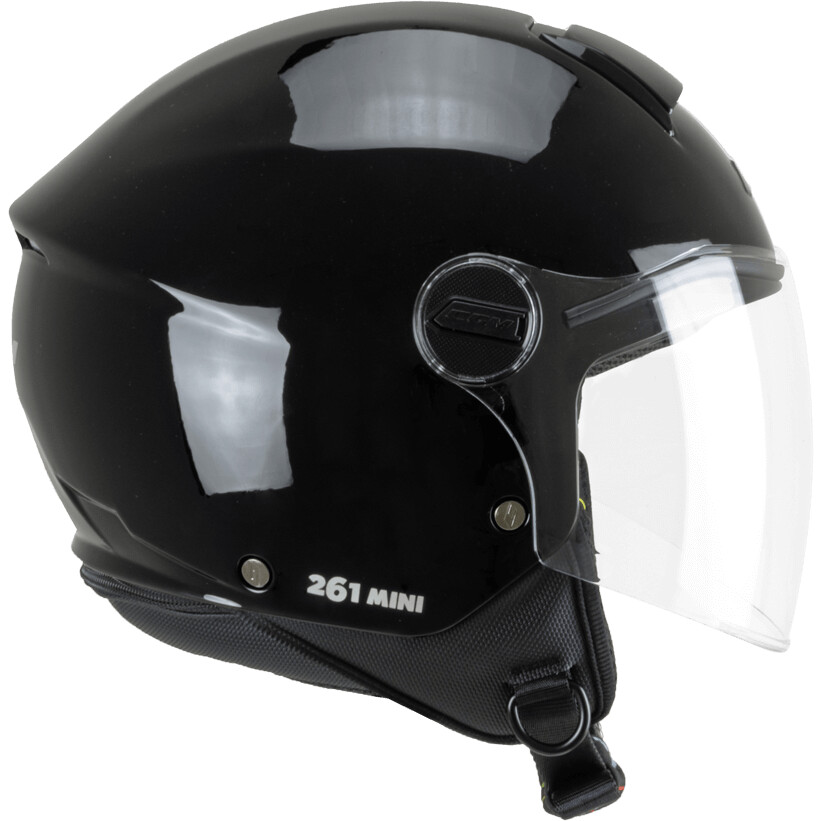 CGM 261A MINI MONO Kids Jet Motorcycle Helmet Black
