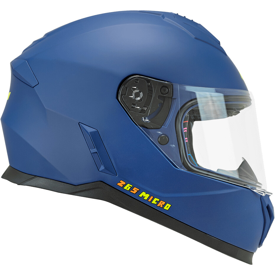 CGM 265A MICRO MONO Kids Full Face Motorcycle Helmet, Matte Blue
