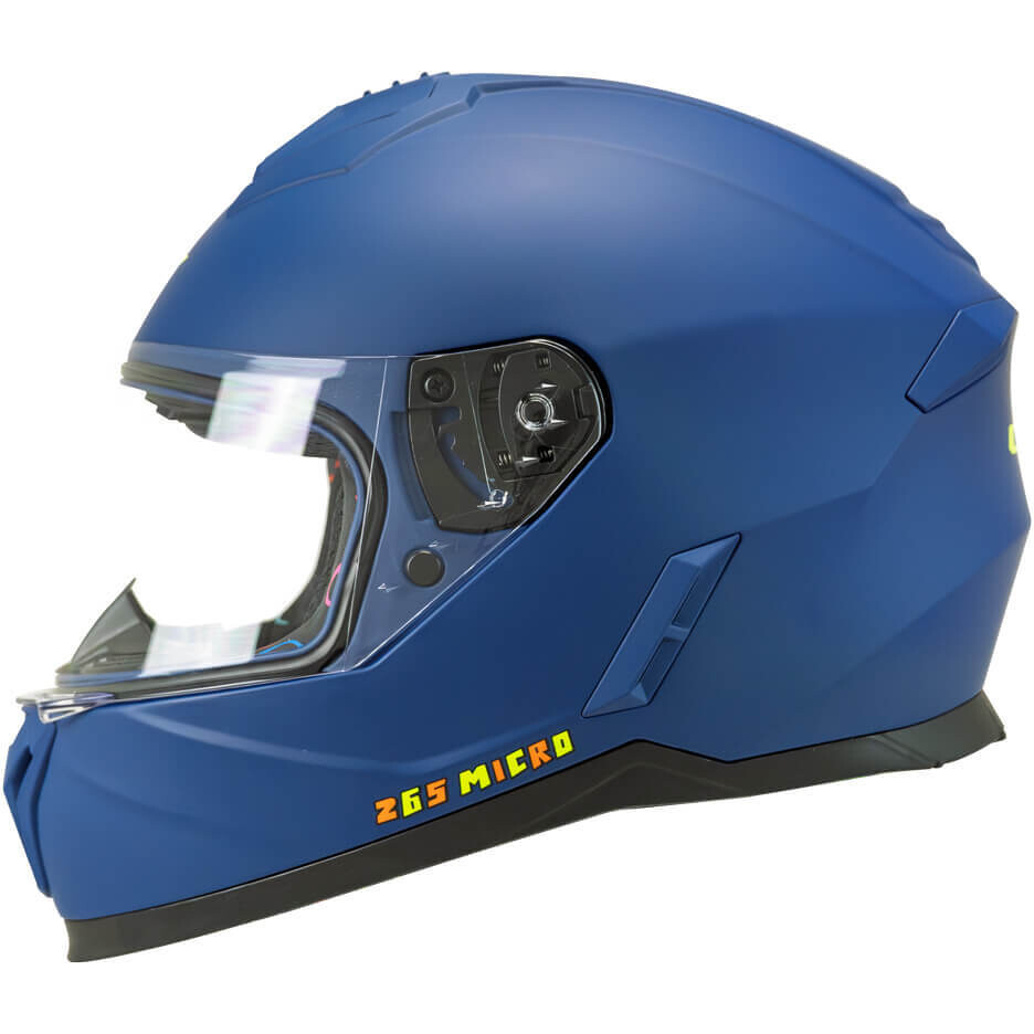 CGM 265A MICRO MONO Kids Full Face Motorcycle Helmet, Matte Blue