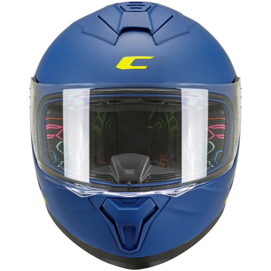 CGM 265A MICRO MONO Kids Full Face Motorcycle Helmet, Matte Blue