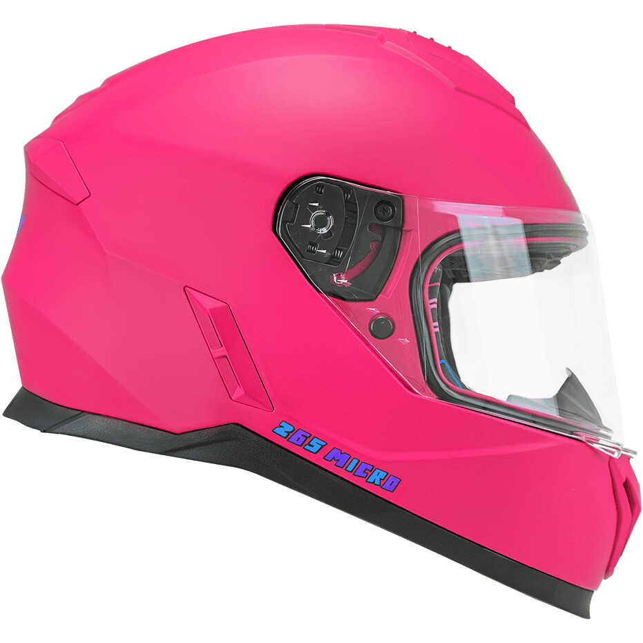 CGM 265A MICRO MONO Kinder-Integralhelm für Motorräder, mattes fluoreszierendes Rosa
