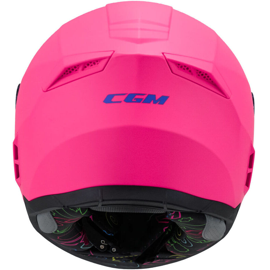 CGM 265A MICRO MONO Kinder-Integralhelm für Motorräder, mattes fluoreszierendes Rosa