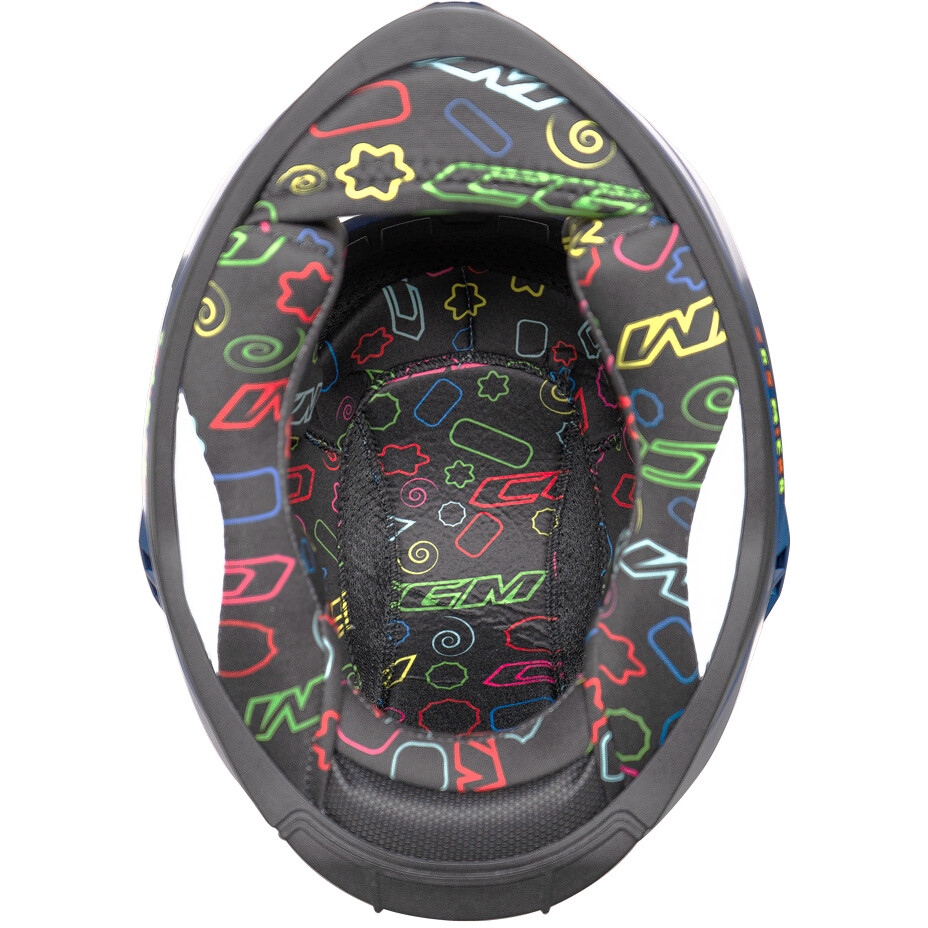 CGM 265A MICRO MONO Kinder-Integralhelm für Motorräder, mattes fluoreszierendes Rosa