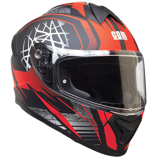 CGM 301S MOTEGI Integral Motorcycle Helmet Matte Red