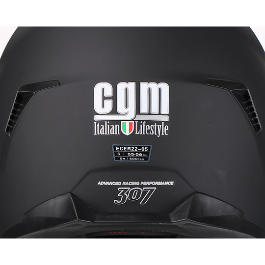CGM 307A VALENCIA Integral Motorcycle Helmet Matte Black