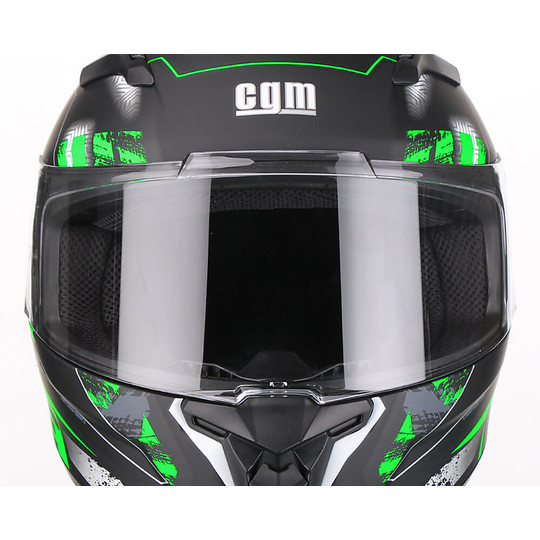 CGM 307G Integral Motorcycle Helmet JEREZ Verde Fluo Matt