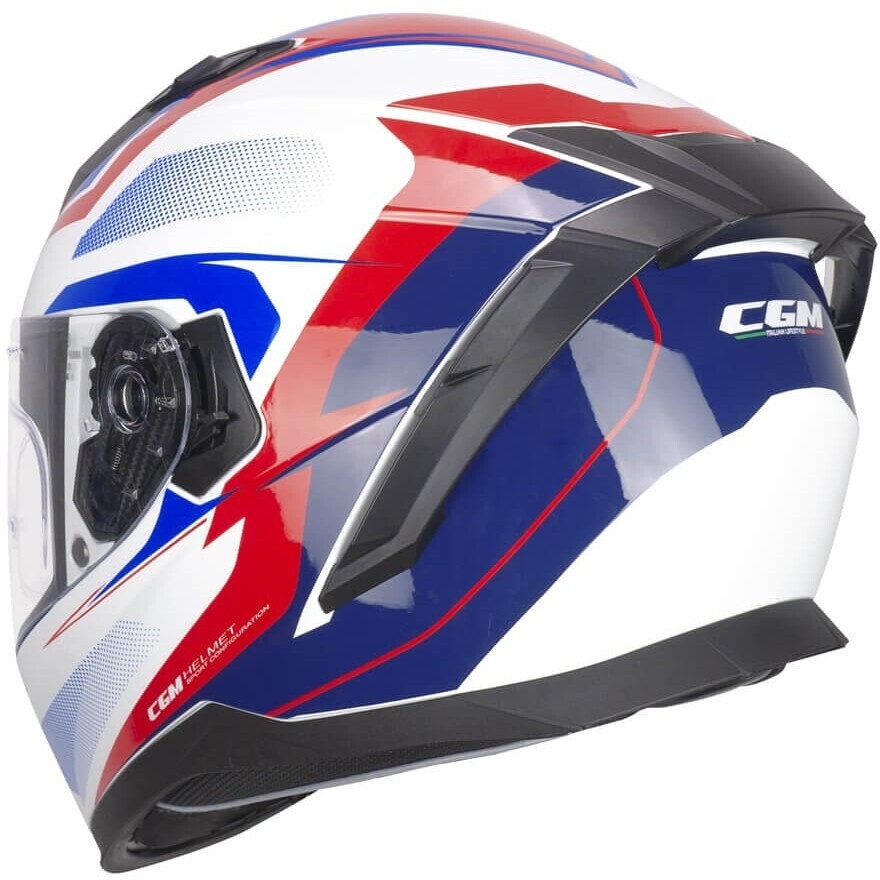 CGM 311G BLAST SPORT Integral Motorcycle Helmet White Blue