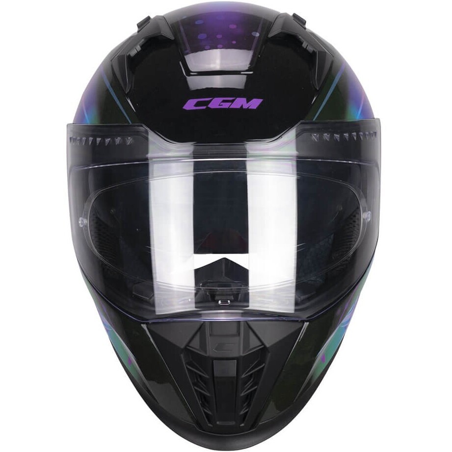 CGM 311S BLAST JELLY Integral Motorcycle Helmet Black Purple