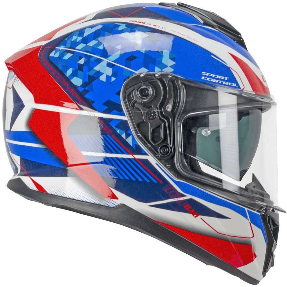 CGM 360S KAD RACE Full Face Motorcycle Helmet Blue Red