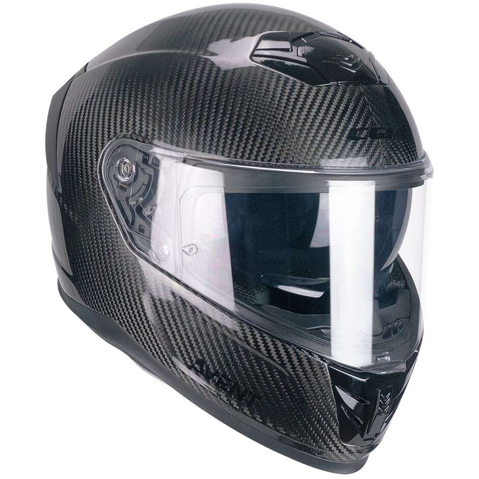 CGM 361C AVENT PRO Carbon Full Face Motorcycle Helmet Black