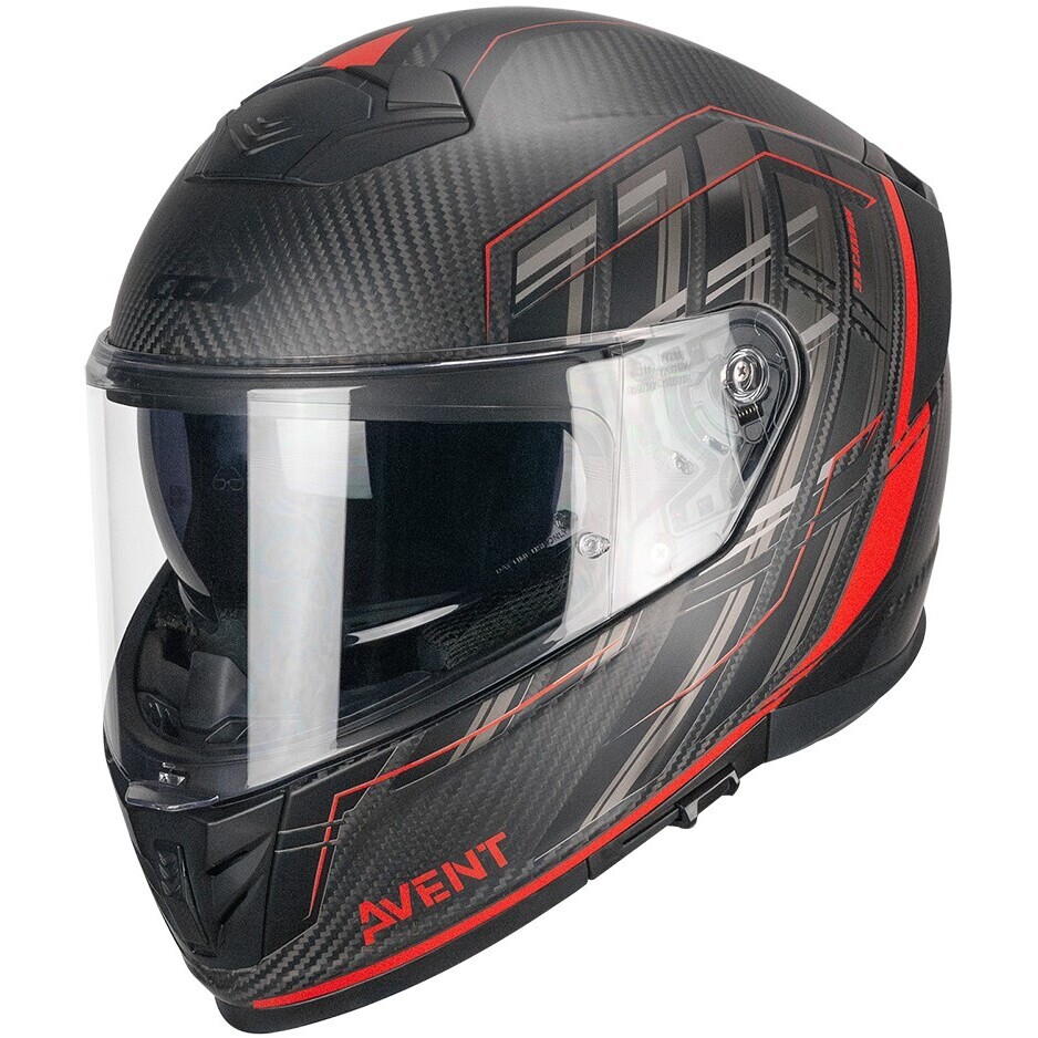 CGM 361G AVENT PRO SPORT Carbon Full Face Motorcycle Helmet Matt Red