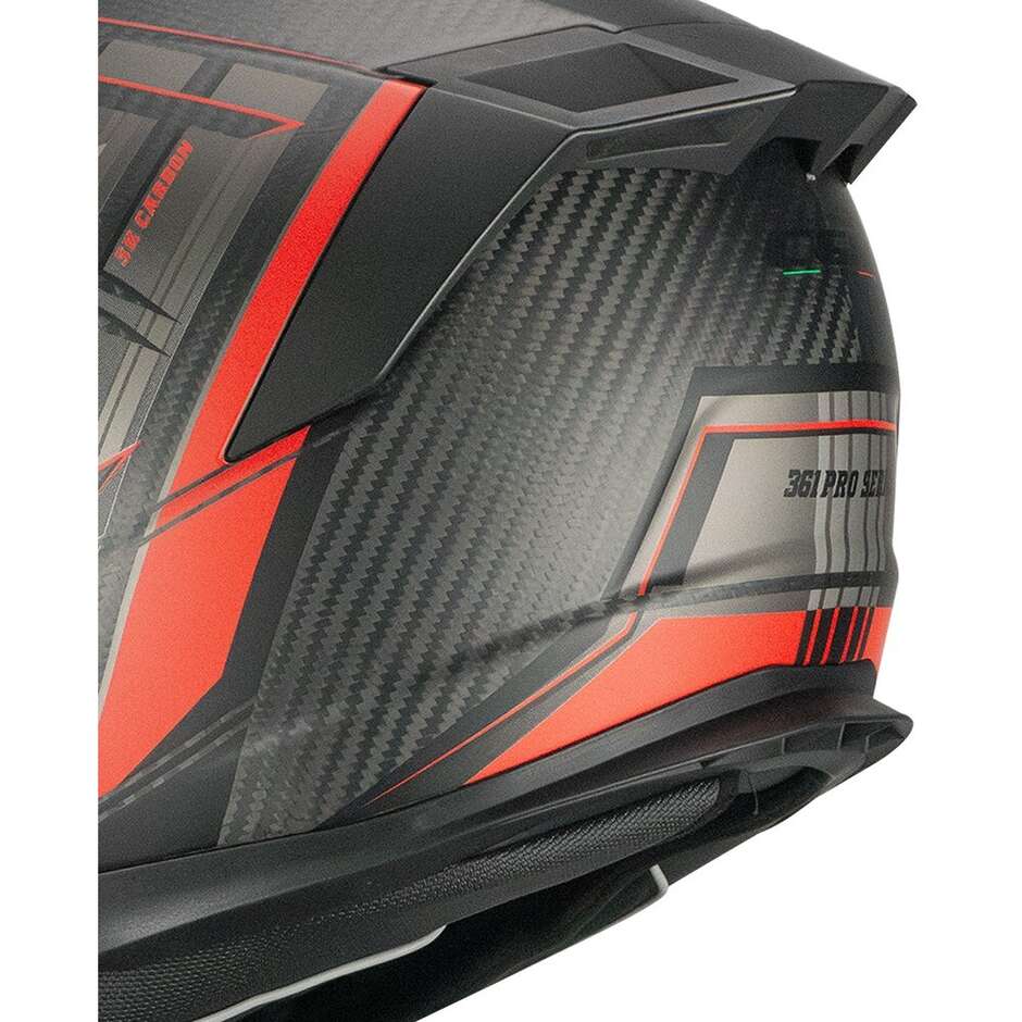 CGM 361G AVENT PRO SPORT Carbon Full Face Motorcycle Helmet Matt Red