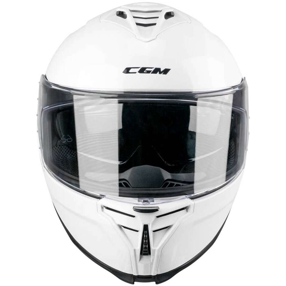 CGM 363A SHOT MONO Full Face Motorcycle Helmet White