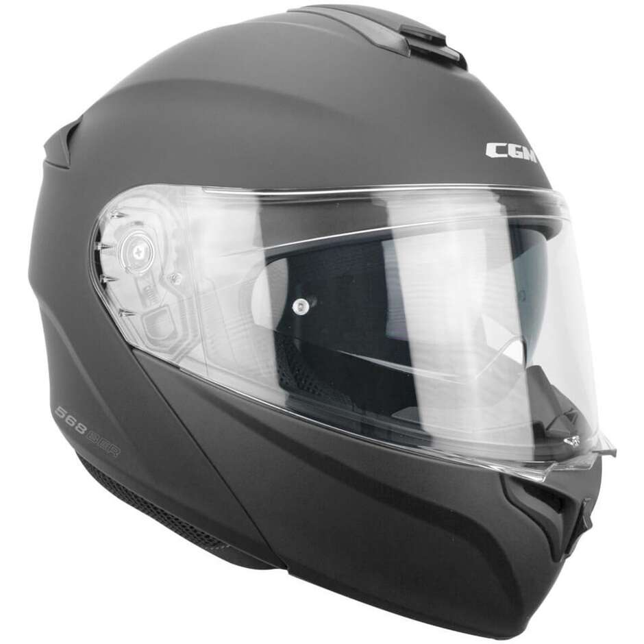 CGM 568A BER MONO Modular Motorcycle Helmet Matt black