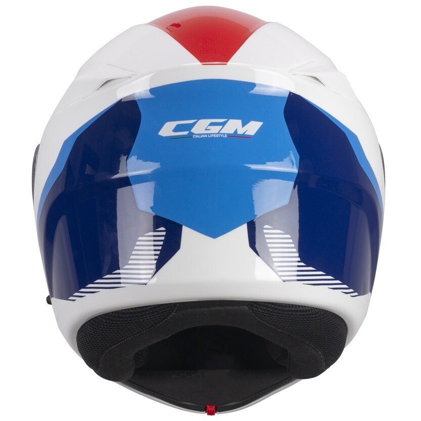 CGM 568S BER SPORT Modularer Motorradhelm Weiß Blau