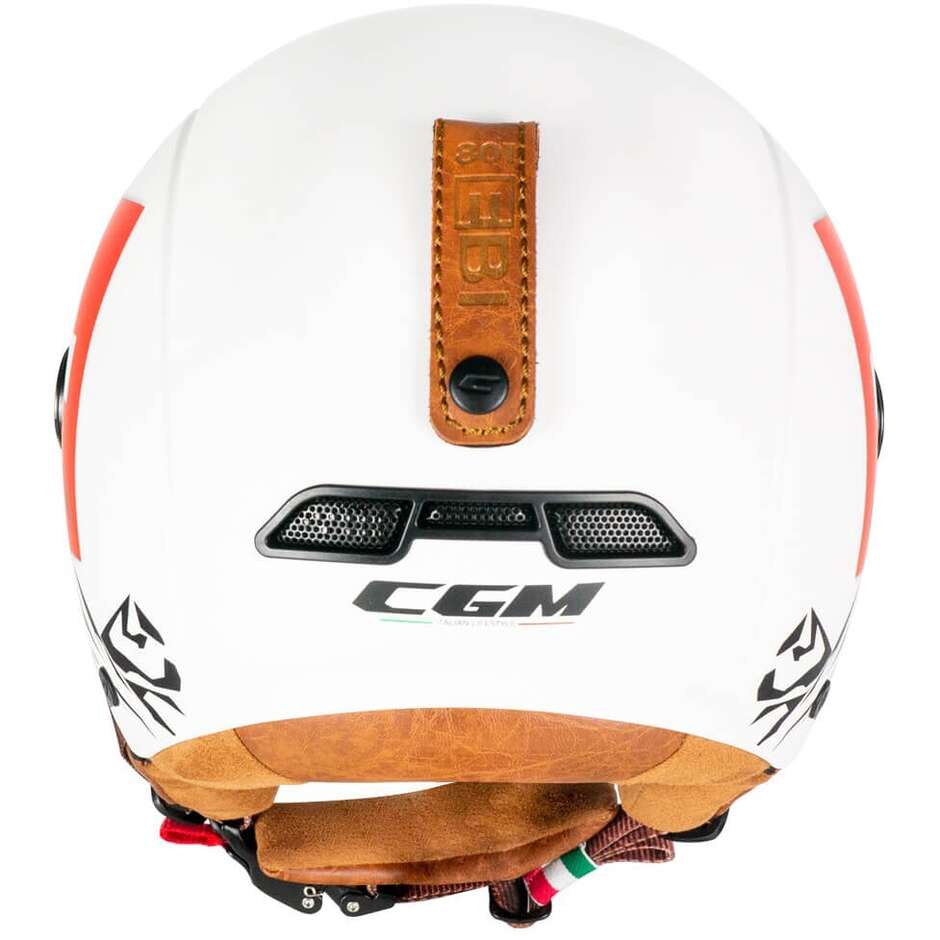 CGM 801C EBI SWITZERLAND Bike Helmet White Red matt