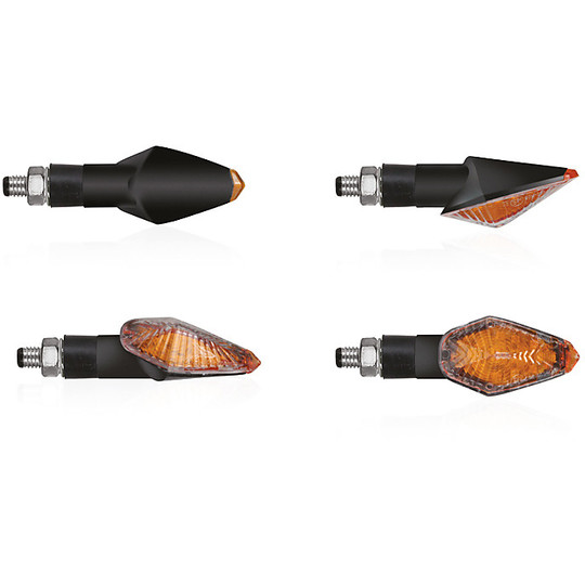 Chaft motorcycles Chapters Approved Led Trance Black Orange Retroreflector