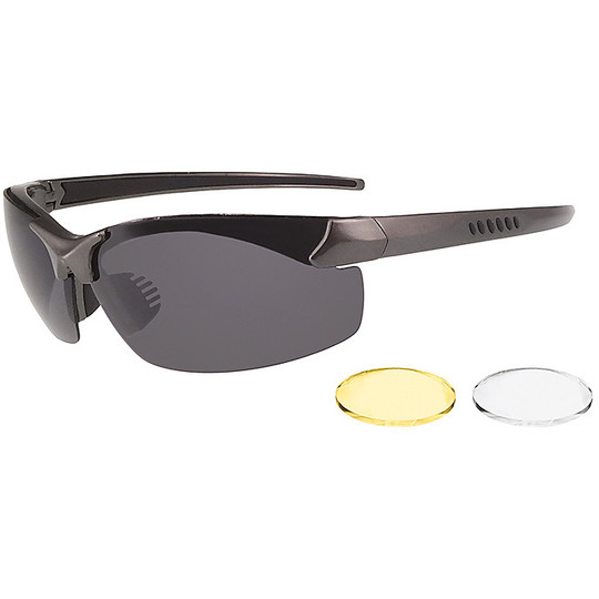 Chaft Spiral Technical Glasses Black +2 Lenses