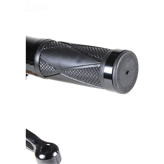 Chaft Static Motorcycle Grips With Black Aluminum Ring