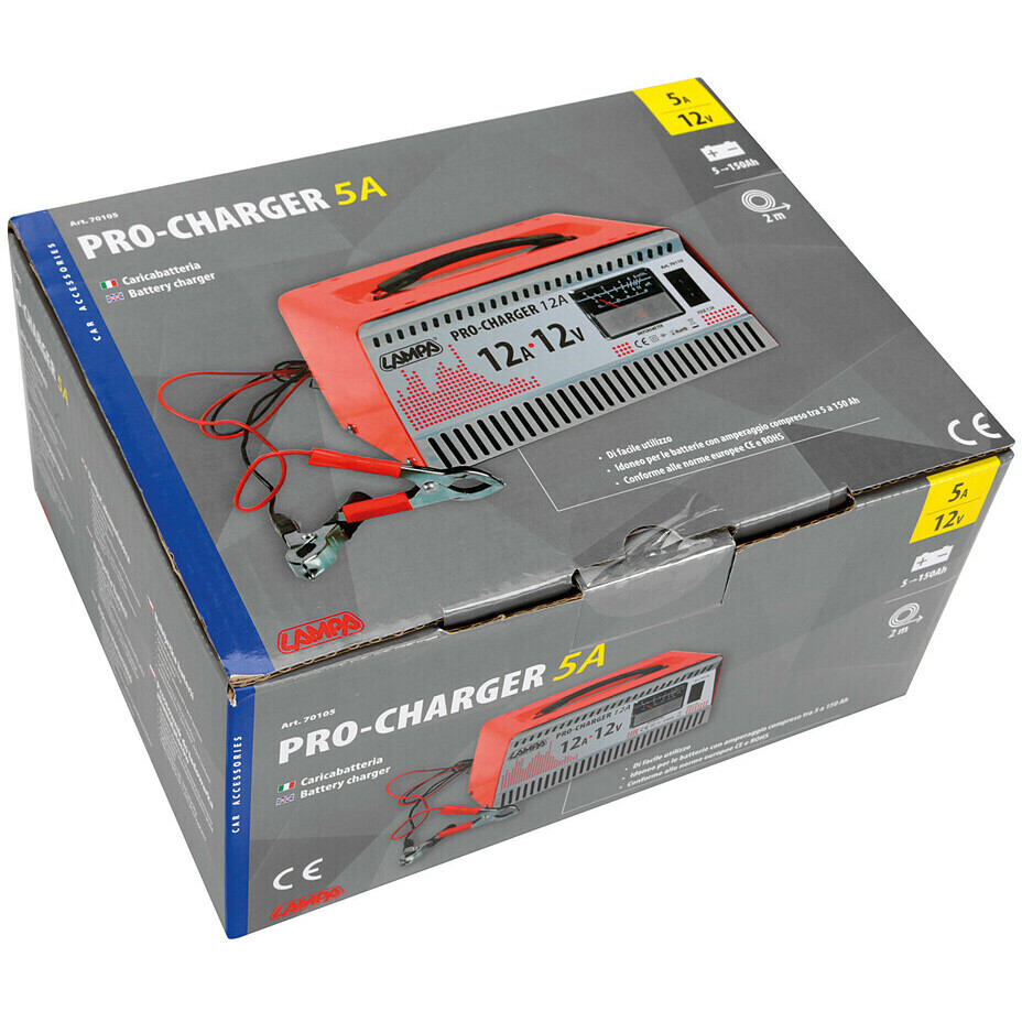 Chargeur moto Lampa Pro-Charger 12V - 5A