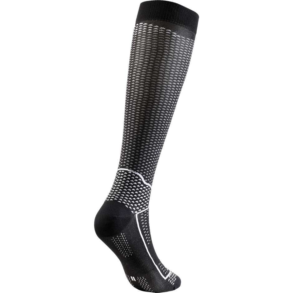 Chaussettes longues d'été Sixs LONG V3 en carbone noir