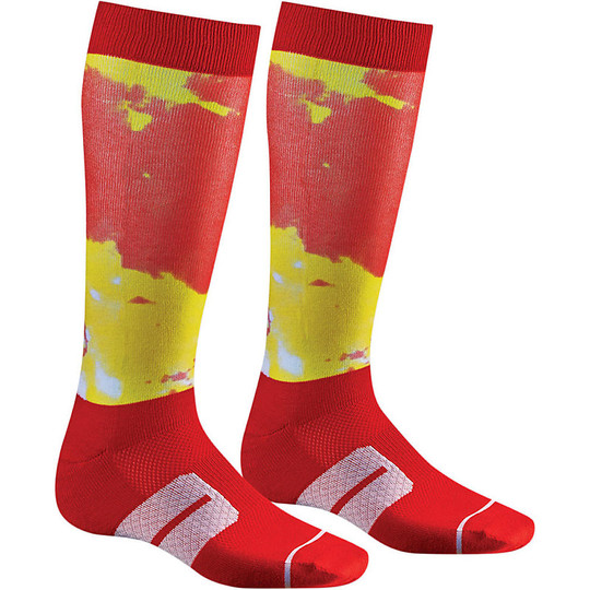 Chaussettes Moto Thor Technical Moto Sub Sock Red